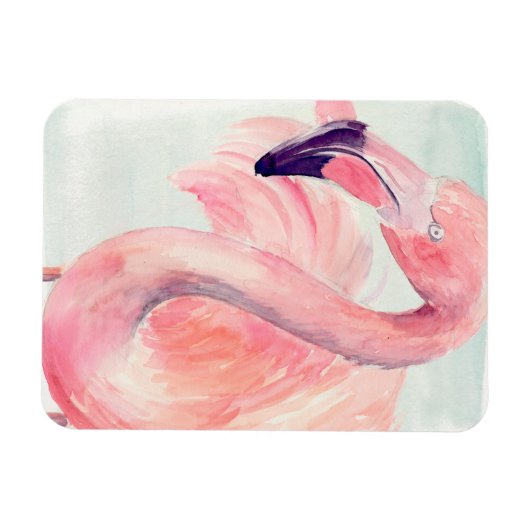 Magnet Flexible Flamant rose Pastel (Horizontal)