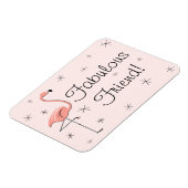 Magnet Flexible Flamant rose rose Fabrique Amis aimant flexible (Côté Gauche)