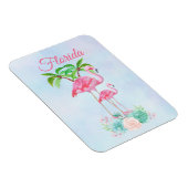 Magnet Flexible Flamant rose rose Momma & bébé Floride (Côté Droit)