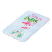 Magnet Flexible Flamant rose rose Momma & bébé Floride (Côté Gauche)