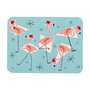 Magnet Flexible Flamant rose Santas Aimant bleu flexible