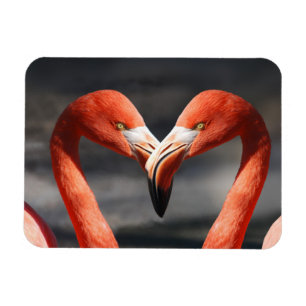 Magnet Flexible Flamant rose Valentine