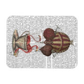 Magnet Flexible Flamants roses en Teacup (Horizontal)