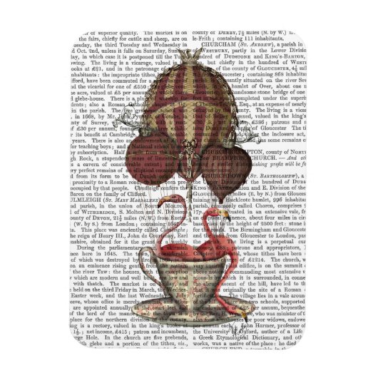 Magnet Flexible Flamants roses en Teacup (Vertical)