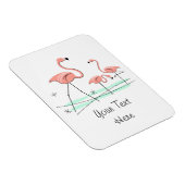 Magnet Flexible Flamants roses Ocean Trio 2 aimant texte flexible (Côté Droit)