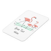 Magnet Flexible Flamants roses Ocean Trio 2 aimant texte flexible (Côté Gauche)