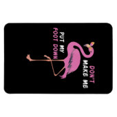 Magnet Flexible Flamingo | Flamingo With Glasses Dont Make Me Put (Horizontal)