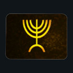 Magnet Flexible Flamme de Menorah<br><div class="desc">Un rendu numérique de la menorah juive à sept branches (hébreu : מְ וֹ נ רָ ‎). La menorah à sept branches, utilisée dans le sanctuaire portatif mis en place par Moïse dans le désert et plus tard dans le Temple de Jérusalem, est un symbole du judaïsme depuis des temps...</div>