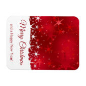 Magnet Flexible Flammes de neige rouges d'hiver de Noël (Horizontal)