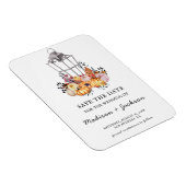 Magnet Flexible Flanterne d'aquarelle Mariage d'automne Enregistre (Côté Droit)