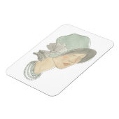 Magnet Flexible Flapper Fashion Sketch - Femme avec Casquette (Côté Gauche)