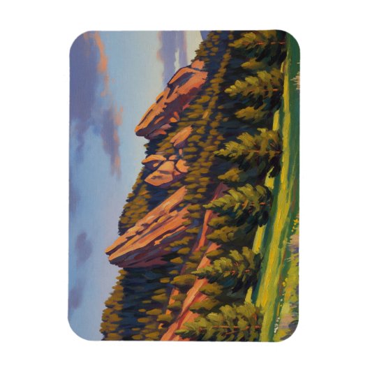 Magnet Flexible Flatirons Colorado Travel (Vertical)