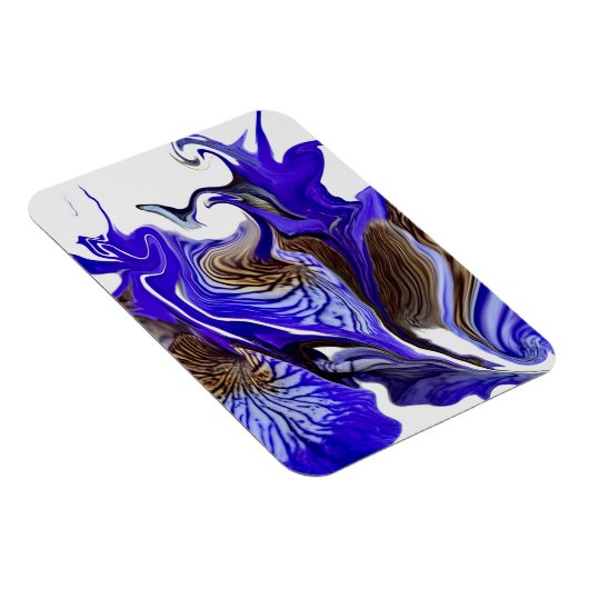 Magnet Flexible Flèches Fleur Iris Violet Flexibles (Côté Droit)