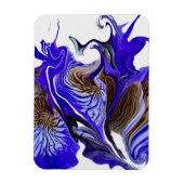 Magnet Flexible Flèches Fleur Iris Violet Flexibles (Vertical)