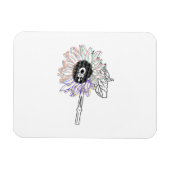 Magnet Flexible Fleur Arc-en-ciel Art Funky (Horizontal)