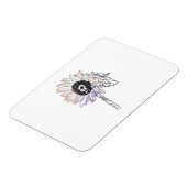 Magnet Flexible Fleur Arc-en-ciel Art Funky (Côté Gauche)