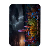 Magnet Flexible Fleur au milieu de la tempête (Vertical)