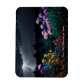 Magnet Flexible Fleur au milieu de la tempête (Vertical)