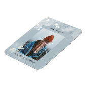 Magnet Flexible Fleur blanche de libellule de conservation Memoria (Côté Gauche)