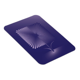 Magnet Flexible Fleur carré violette