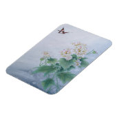 Magnet Flexible Fleur chinoise avec papillon (Côté Gauche)