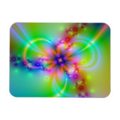 Magnet Flexible Fleur Colorée Avec Rubans (Horizontal)