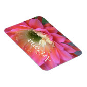 Magnet Flexible Fleur de cactus rose dans le désert (Côté Droit)
