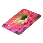 Magnet Flexible Fleur de cactus rose dans le désert (Côté Gauche)