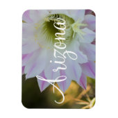 Magnet Flexible Fleur de cactus violet et blanc, Arizona (Vertical)