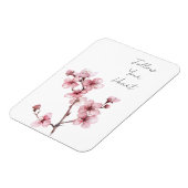 Magnet Flexible Fleur de cerise rose blanche (Côté Gauche)