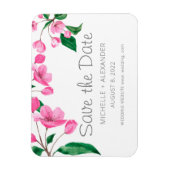 Magnet Flexible Fleur de cerisier rose. Printemps floral enregistr (Vertical)