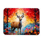Magnet Flexible Fleur de coucher de soleil doré Forêt d'automne Ce (Horizontal)