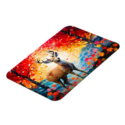 Magnet Flexible Fleur de coucher de soleil doré Forêt d'automne Ce (Côté Gauche)