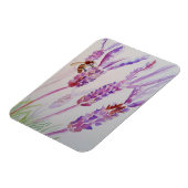 Magnet Flexible Fleur de lavande et aquarelle d'abeille (Côté Gauche)