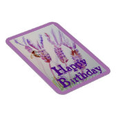 Magnet Flexible Fleur de lavande et aquarelle d'abeille Carte d'an (Côté Droit)