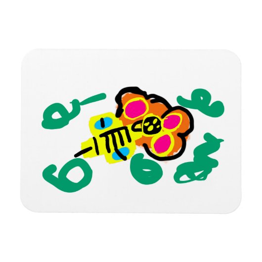 Magnet Flexible Fleur de miel d'abeille (Horizontal)