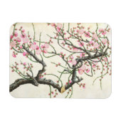Magnet Flexible Fleur de pêche (couleur sur papier) (Horizontal)