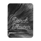 Magnet Flexible Fleur de porche / Noir et blanc / Photo flexible (Vertical)