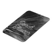 Magnet Flexible Fleur de porche / Noir et blanc / Photo flexible (Côté Gauche)