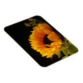 Magnet Flexible Fleur de soleil jaune (Côté Droit)