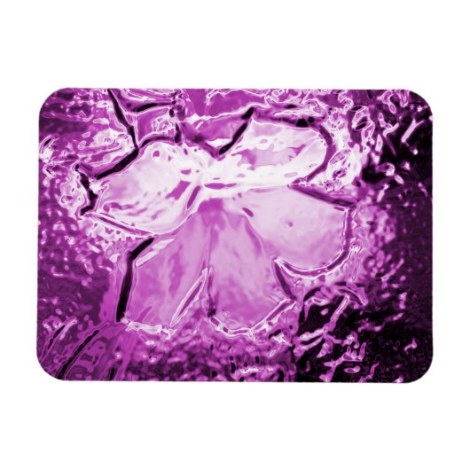 Magnet Flexible Fleur de verre violet (Horizontal)