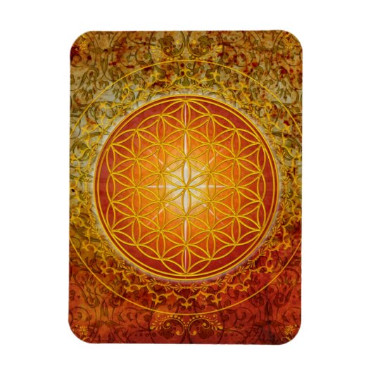 Magnet Flexible Fleur de vie - Ornement III (Vertical)