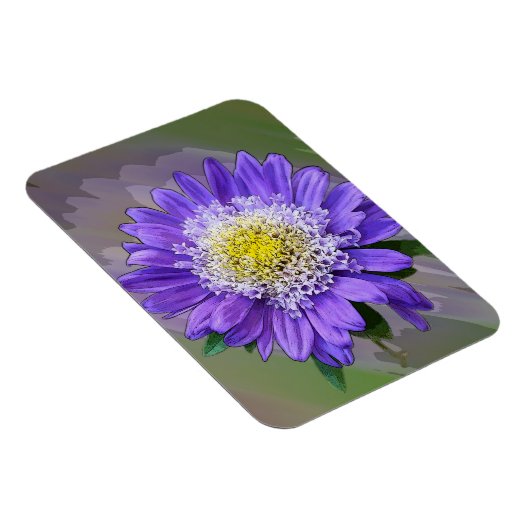 Magnet Flexible fleur de violet bleu (Côté Droit)