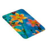 Magnet Flexible Fleur étoile orange (Côté Droit)