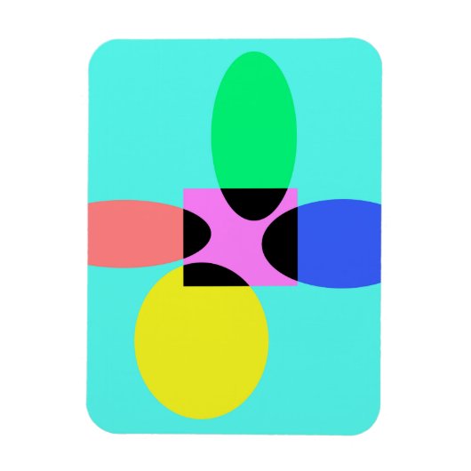 Magnet Flexible Fleur futuriste (Vertical)