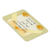 Magnet Flexible Fleur Jaune Enregistrer L'Aimant Date (Côté Droit)