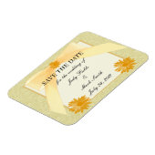 Magnet Flexible Fleur Jaune Enregistrer L'Aimant Date (Côté Gauche)