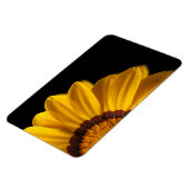 Magnet Flexible Fleur jaune sur arrière - plan noir (Côté Gauche)