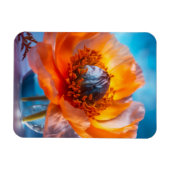 Magnet Flexible Fleur orange (Horizontal)