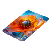 Magnet Flexible Fleur orange (Côté Gauche)